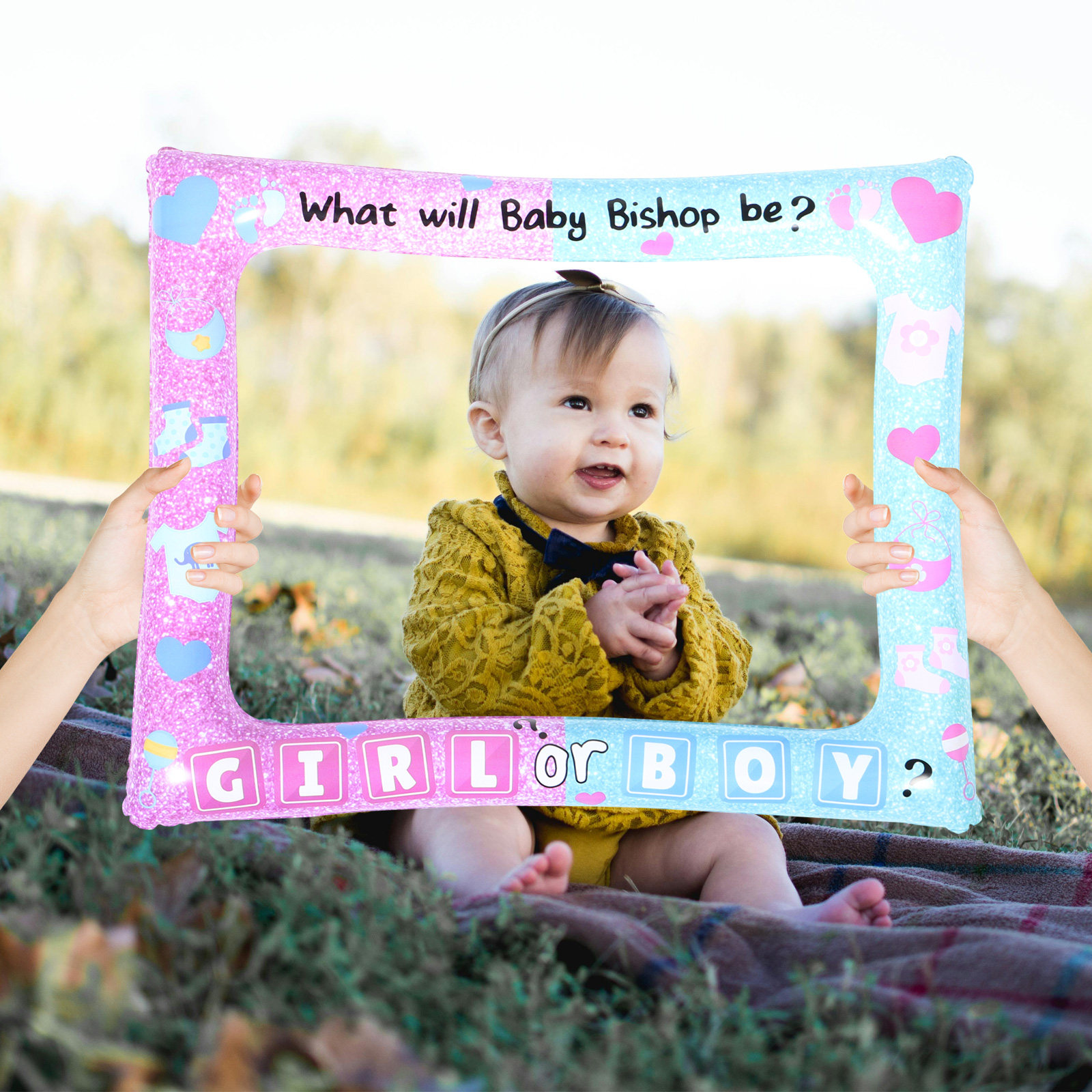 Photo Booth Prop - إطار صور قابل للنفخ خفيف الوزن،