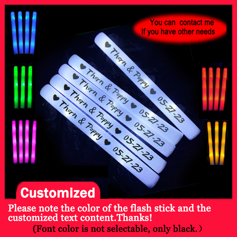 Wedding Supply Bulk - 20/30/40 قطعة عصا إضاءة LED ملونة