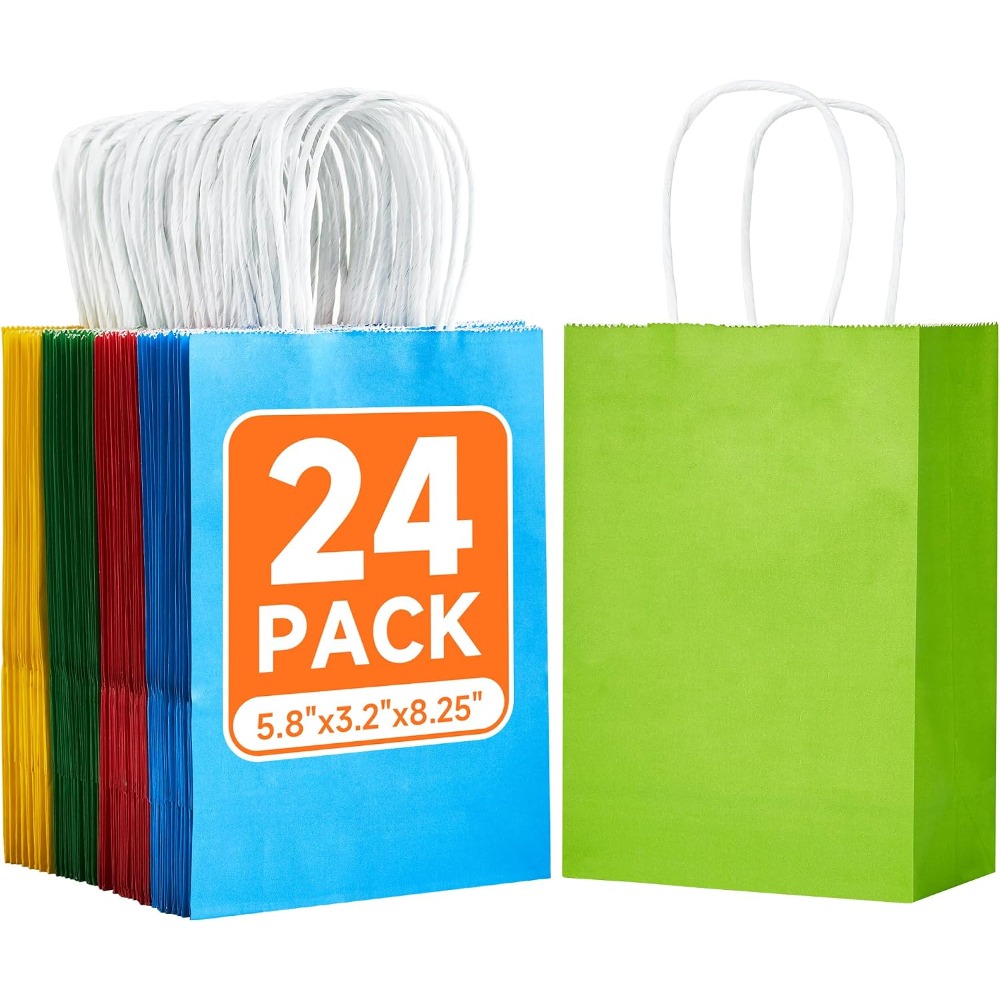 Wedding Supply Bulk - 24 حقيبة هدايا صغيرة من ورق