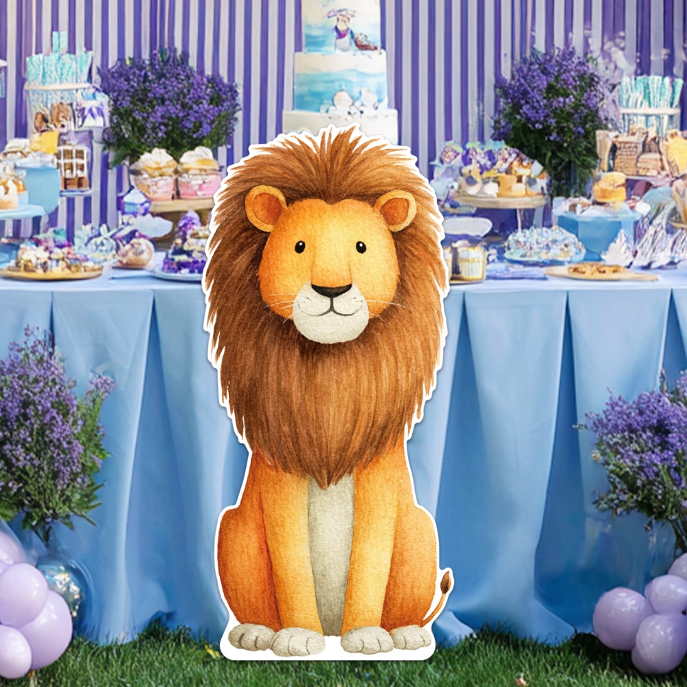 Photo Booth Prop - مجسم حيوانات من الورق المقوى، دعامة