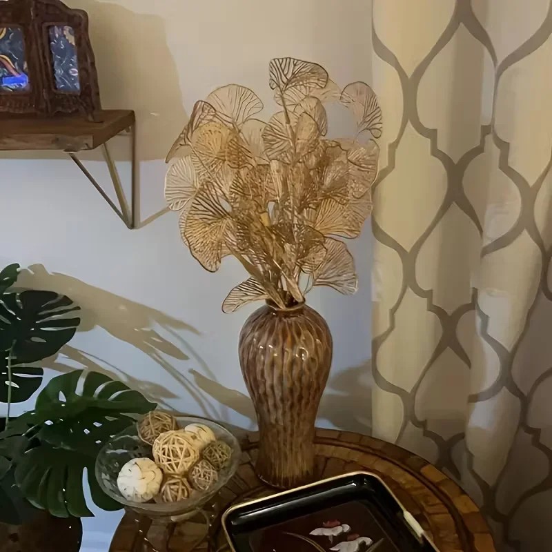 Wedding Arch Flower - 5 قطع من الزهور الاصطناعية الذهبية
