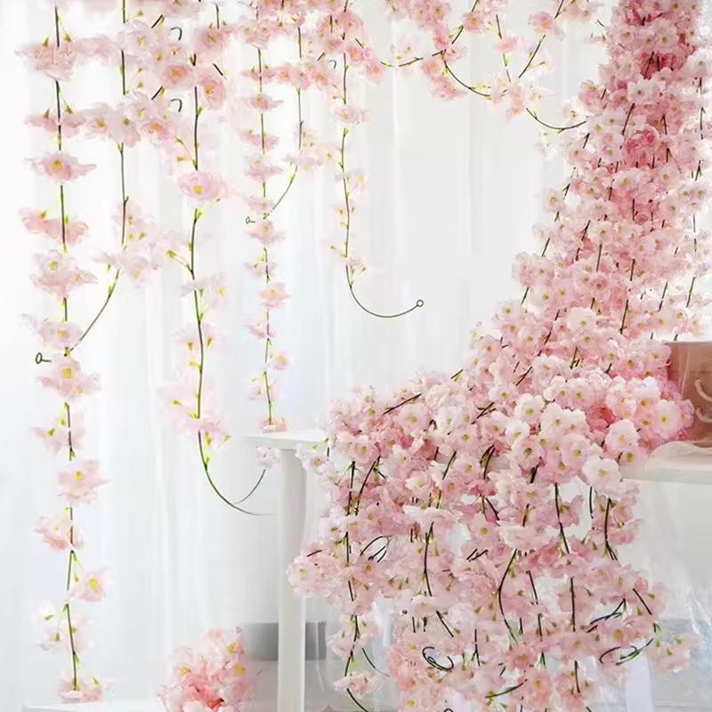 Wedding Arch Flower - زهور اصطناعية بطول 180 سم، إكليل