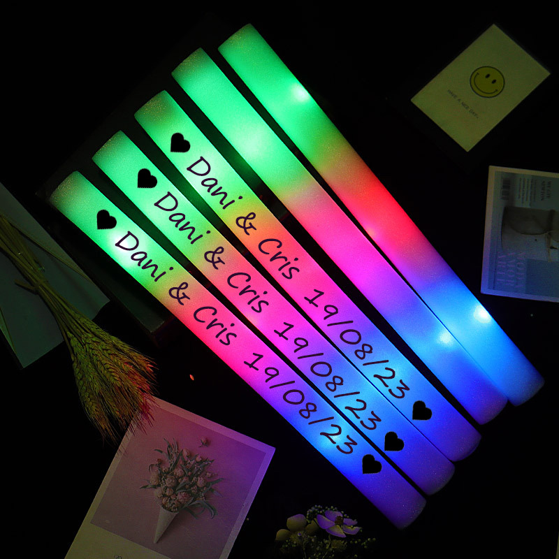 Wedding Supply Bulk - 12/30/60 قطعة LED توهج العصي السائبة