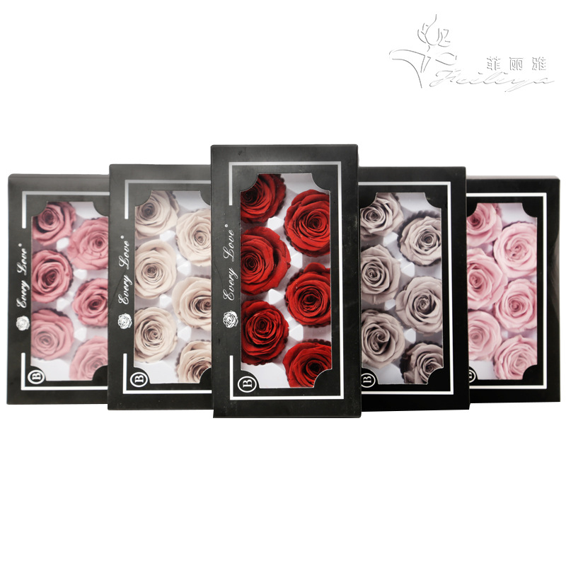 Wedding Supply Bulk - 6 قطع رؤوس زهور الورد الأبدية،