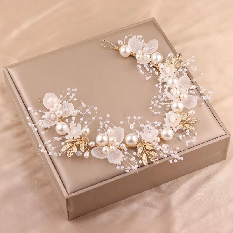 Wedding Arch Flower - إكسسوارات شعر على شكل تاج أميرة