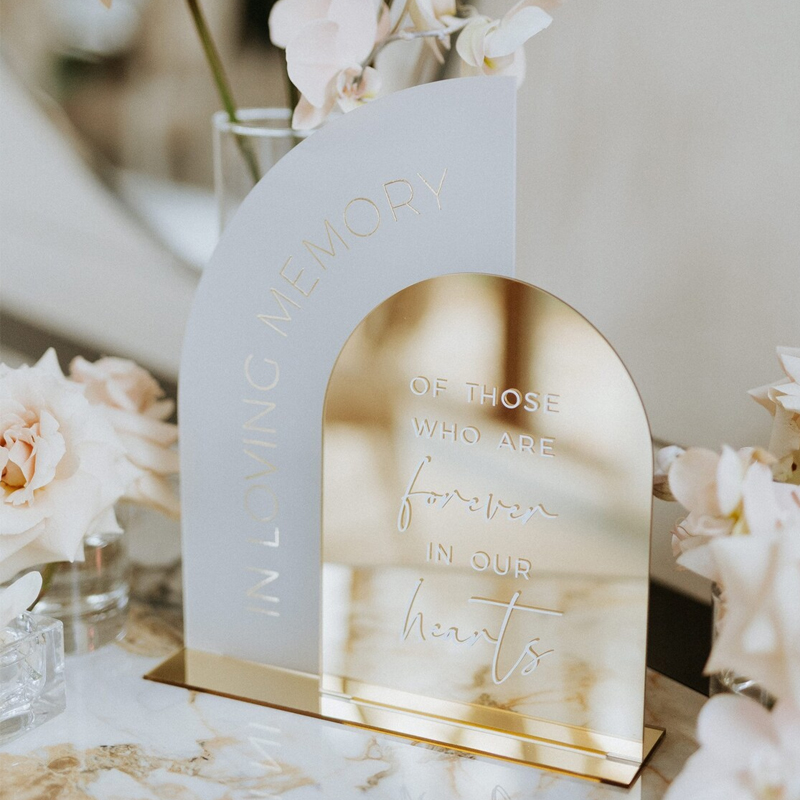 علامة تذكارية مرآة ذهبية ، ديك - مراجعة Table Number Gold وسعره