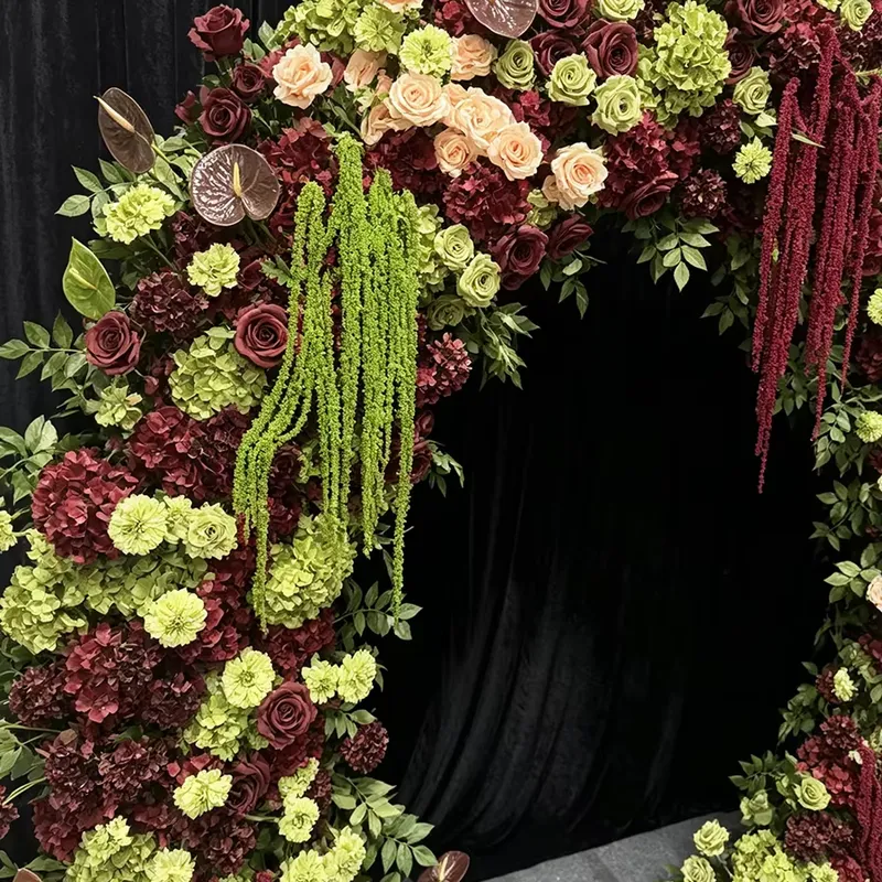 زهور قوس الزفاف باللونين العنا - مراجعة Wedding Arch Flower وسعره