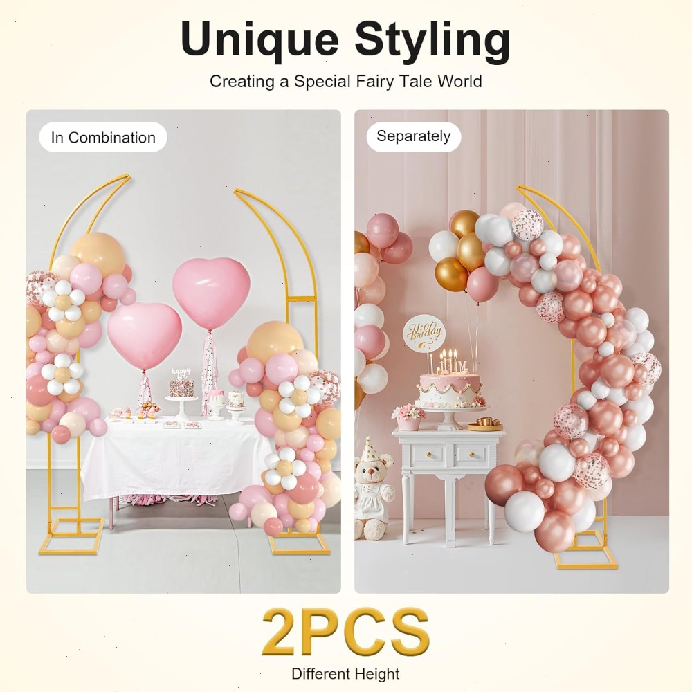 قطعتان من حامل خلفية قوس الزفا - مراجعة Wedding Arch Flower وسعره