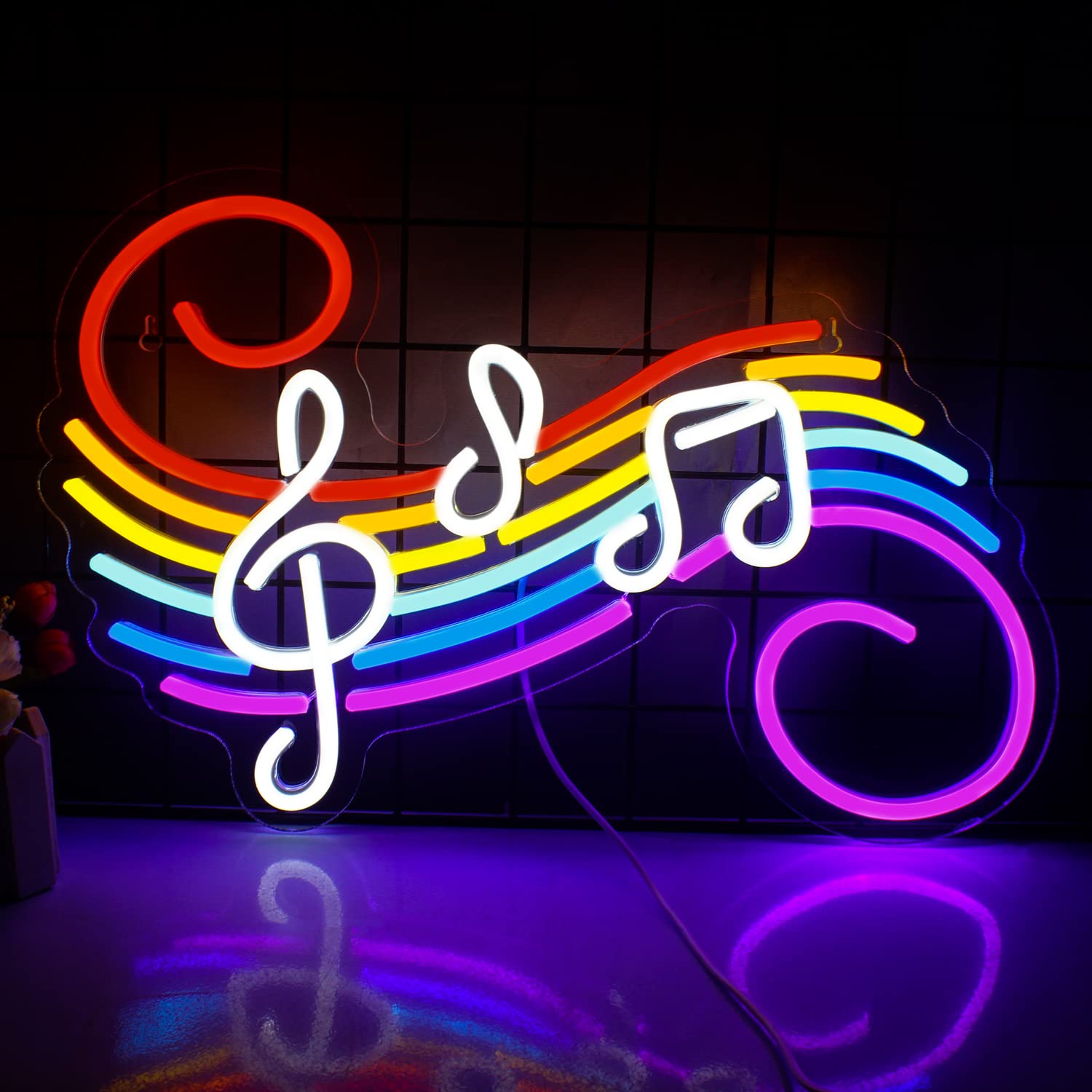 لافتة نيون على شكل نوتات موسيق - مراجعة Wedding Led وسعره
