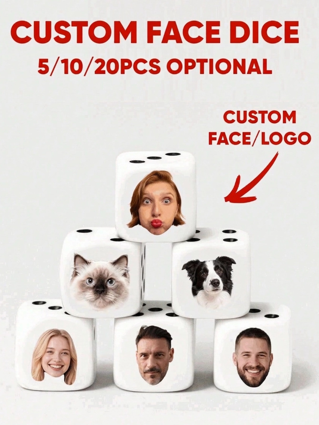 نرد مخصص بوجوه شخصية، نرد مرح  - مراجعة Wedding Souvenir وسعره