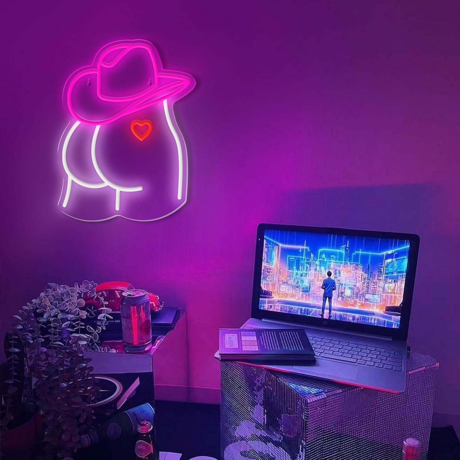 لافتة نيون بتصميم راعية البقر، - مراجعة Wedding Led وسعره