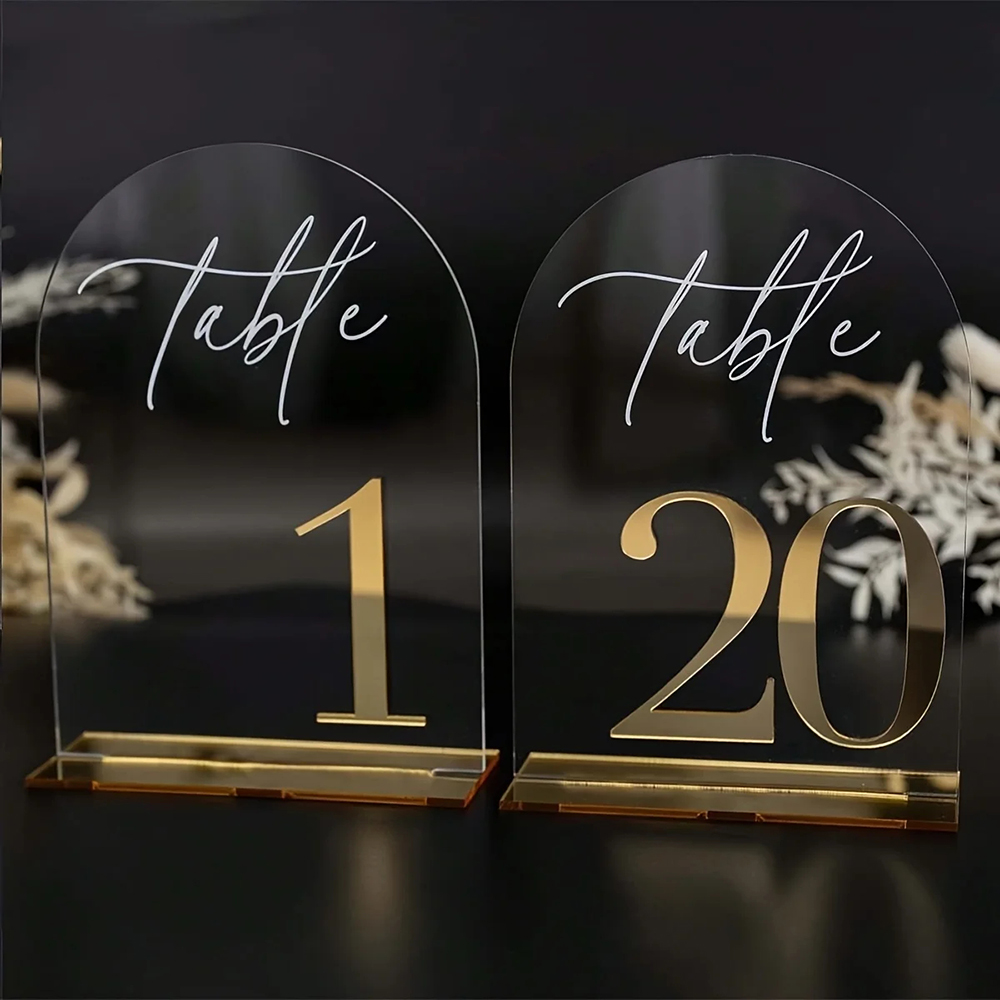 مخصص 1 و 10 قطعة أرقام الجدول  - مراجعة Table Number Gold وسعره