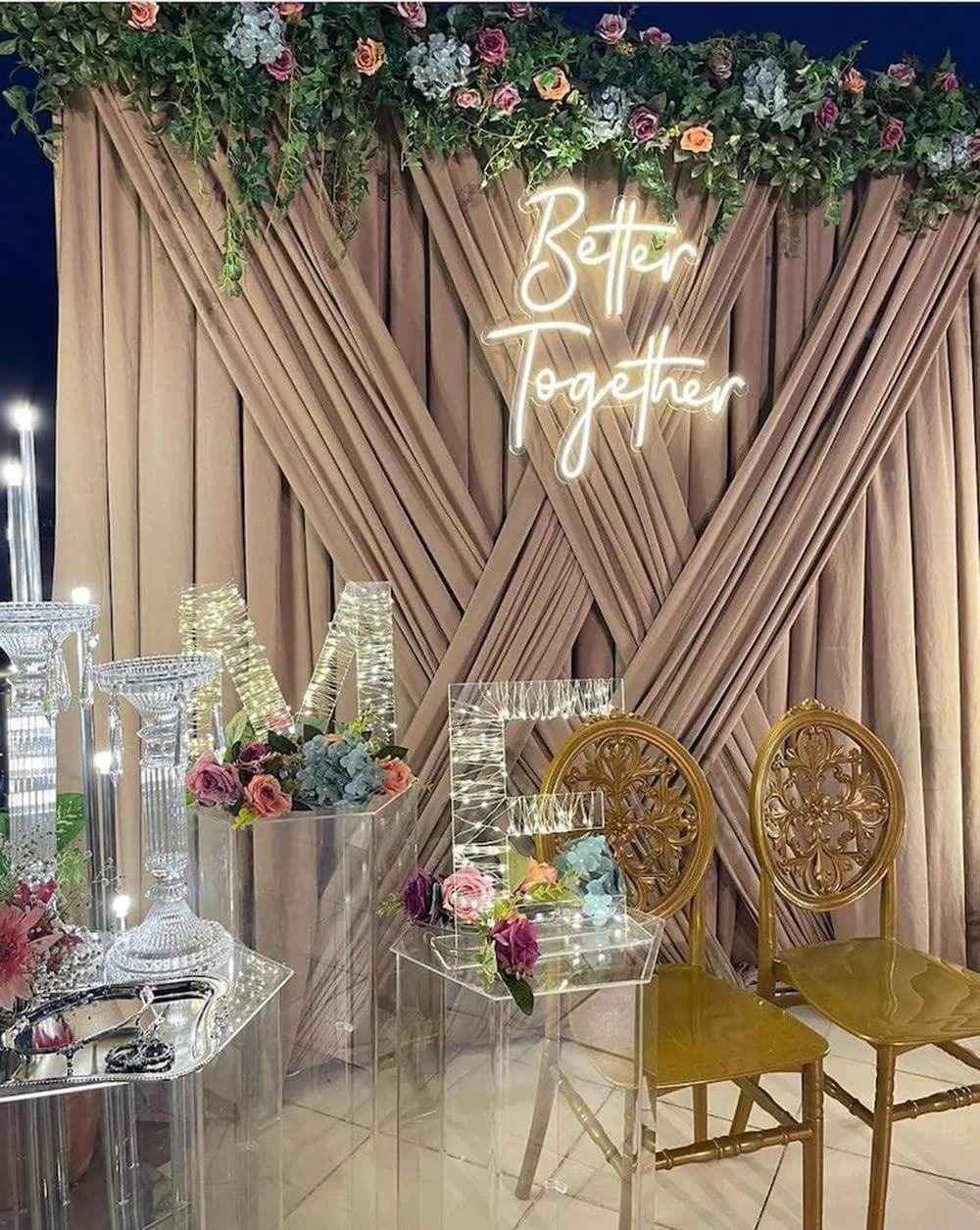 لافتة نيون 'أفضل جuntosًا' مع  - مراجعة Wedding Led وسعره