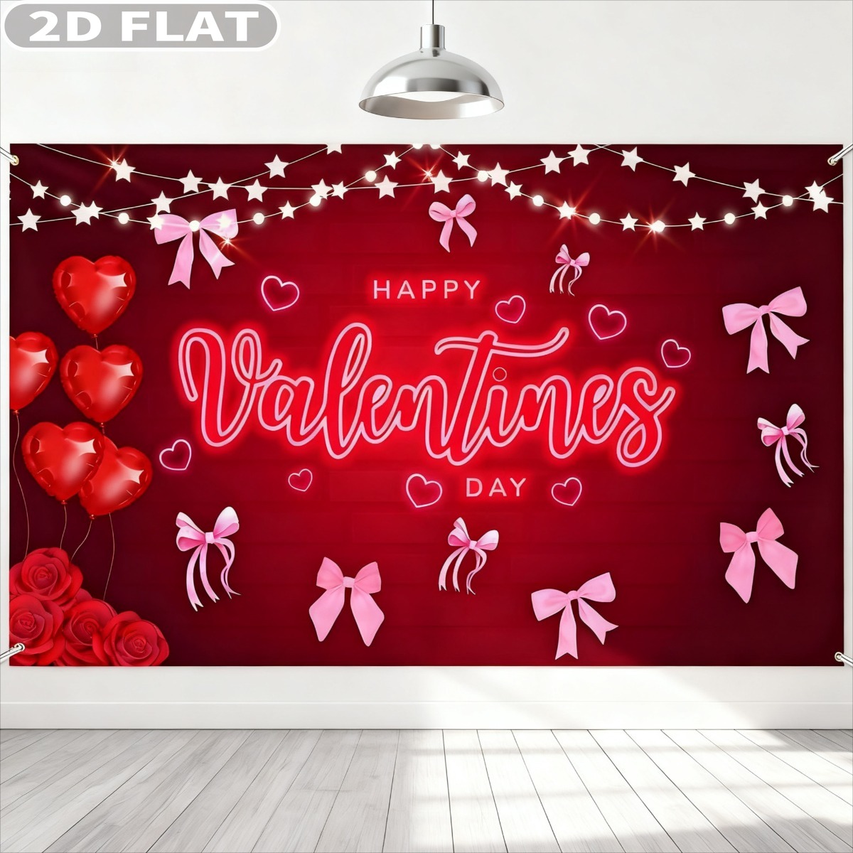 2D شقة 1 قطعة حفلة عيد الحب سع - مراجعة Photo Booth Prop وسعره