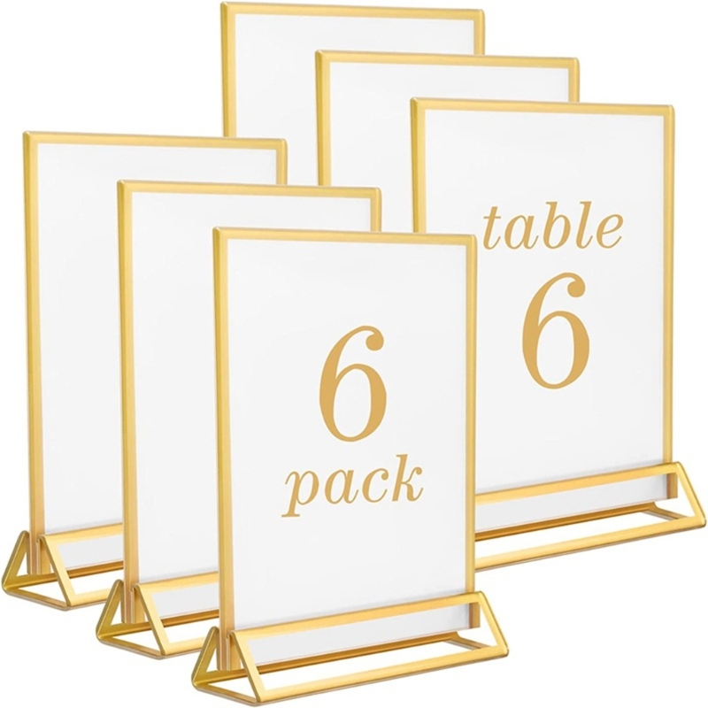 واضح الاكريليك الزفاف الجدول ر - مراجعة Table Number Gold وسعره