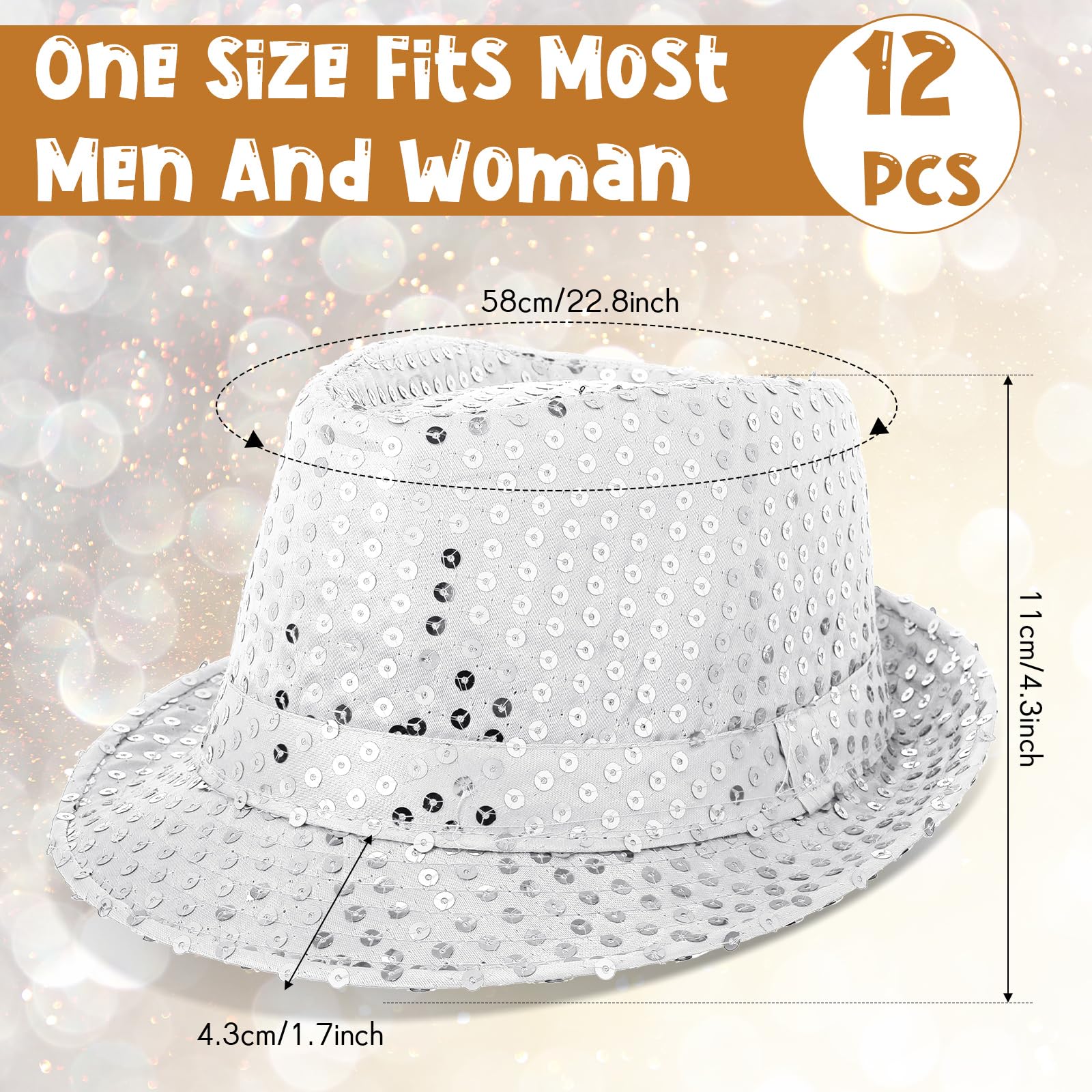 12-36 قطعة من قبعات الترتر الل - مراجعة Wedding Supply Bulk وسعره
