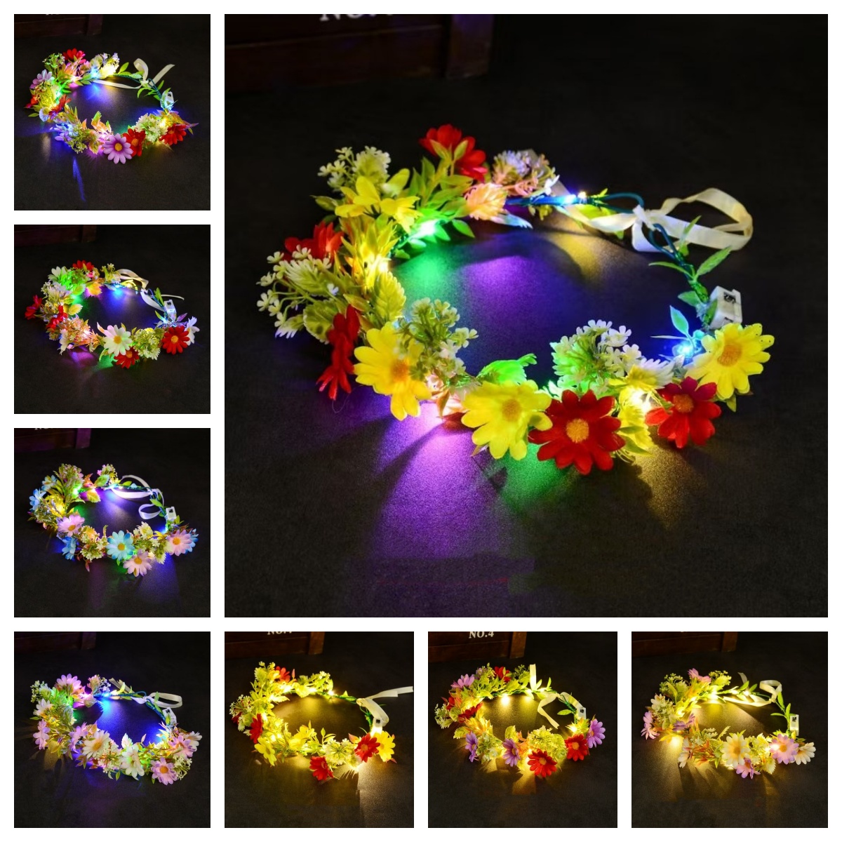 إكليل زهور مضيء بإضاءة LED، عص - مراجعة Wedding Arch Flower وسعره