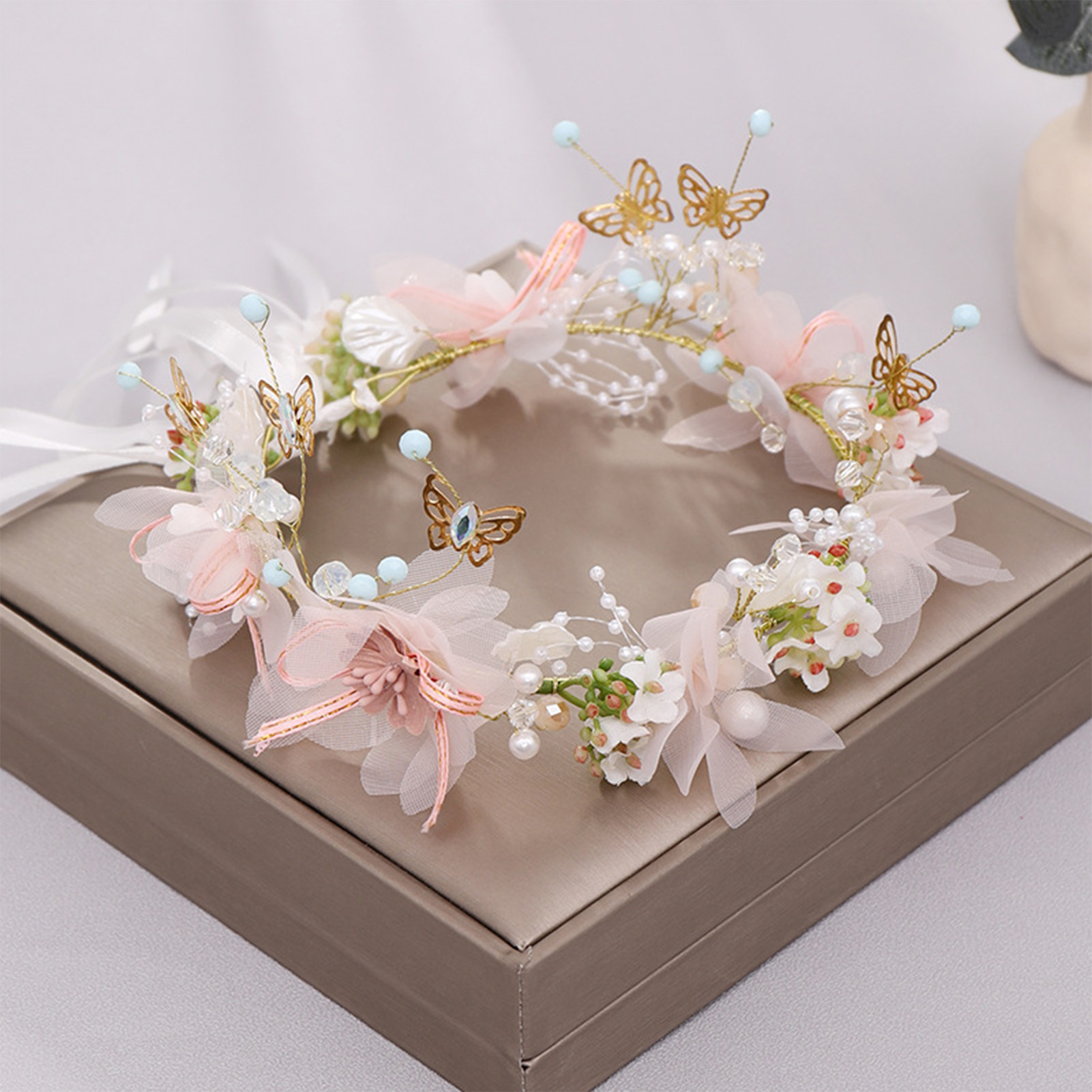 إكسسوارات شعر نسائية للبنات، ت - مراجعة Wedding Arch Flower وسعره