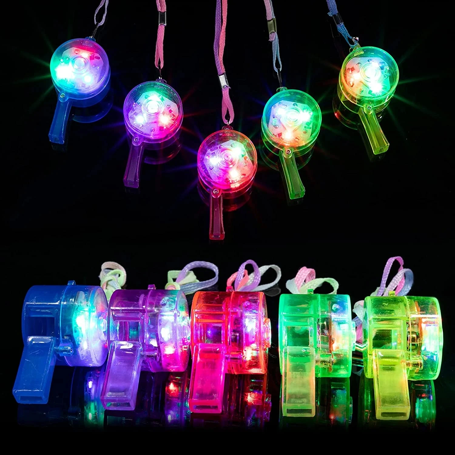 صفارات مضيئة LED، صفارات متوهج - مراجعة Wedding Supply Bulk وسعره