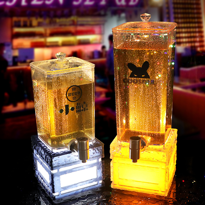 برميل البيرة LED مع الصنبور 2L - مراجعة Wedding Alcohol Supply وسعره