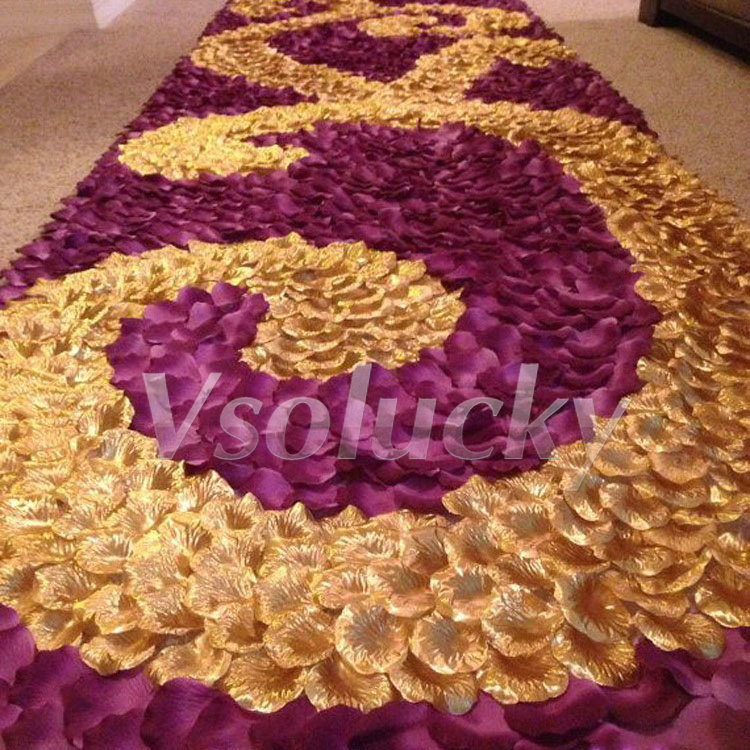 100 قطعة بتلات الورد الحرير ال - مراجعة Supply Wedding Venue وسعره