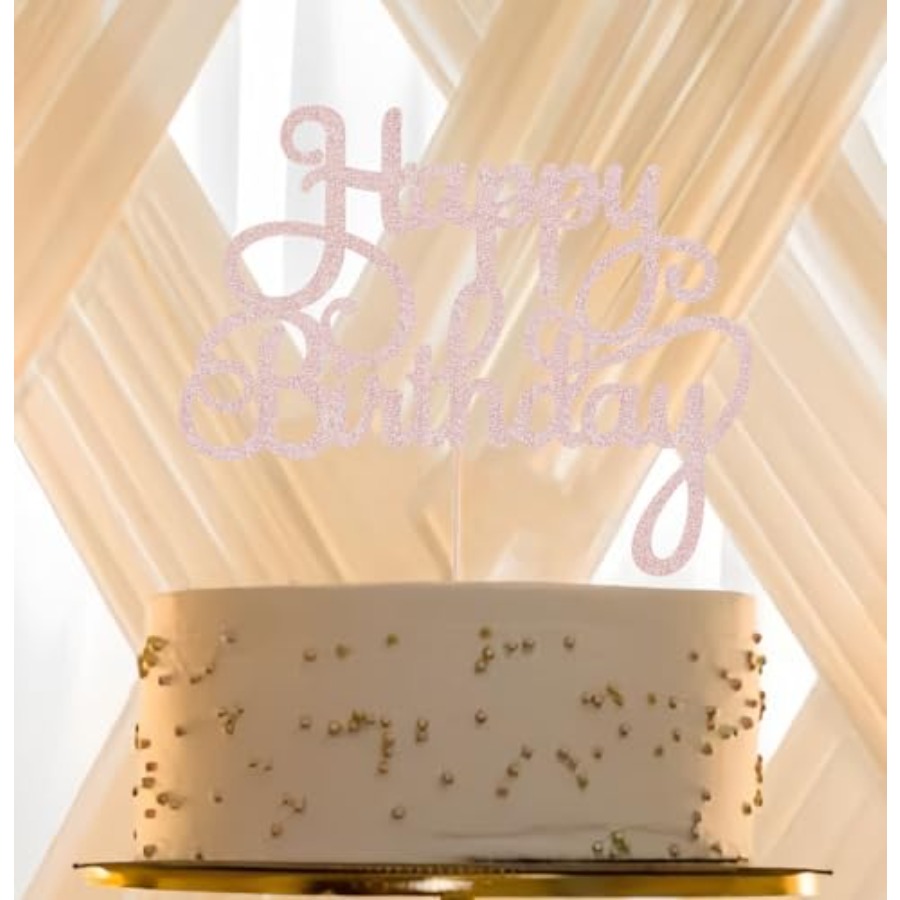 زينة كعكة عيد ميلاد سعيد - مست - مراجعة Photo Booth Prop وسعره