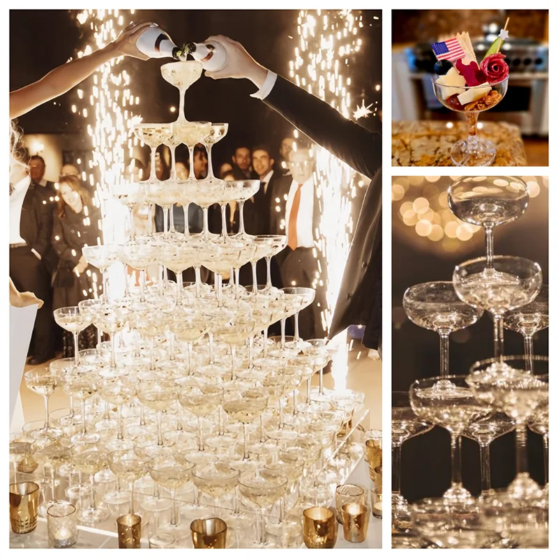 برج كؤوس شمبانيا بـ 5/7/8 طبقا - مراجعة Champagne Tower Set وسعره