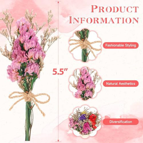 باقة زهور مجففة صغيرة طبيعية م - مراجعة Wedding Souvenir وسعره