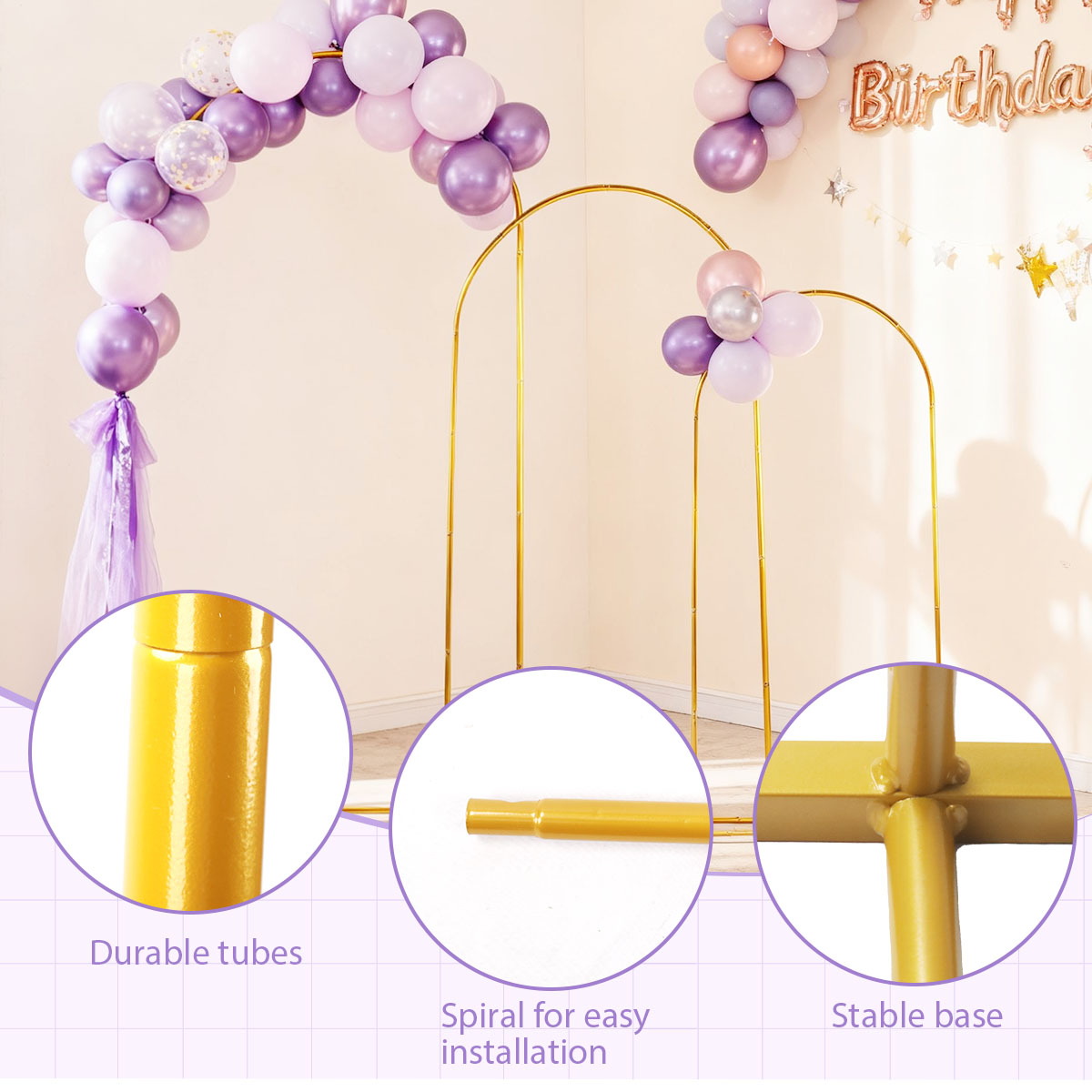 3 عبوات من مجموعات القوس المعد - مراجعة Confetti Balloon Set وسعره